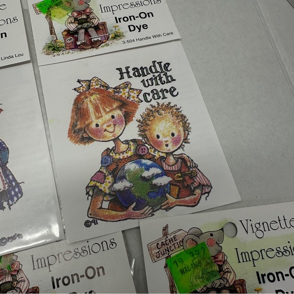 Vignette Impressions Lot of 20 Iron-On Dye Button Boy 3-515 and Angel - Picture 6 of 13